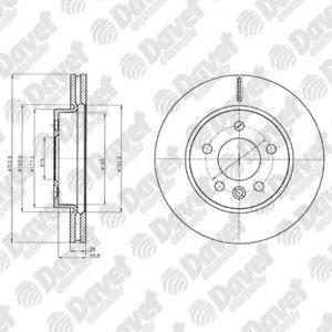 DELPHI BG4343C Fren Diski On (5d 303mm) Amarok 10-